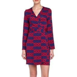 Macbeth Collection Nautical Wrap Dress (S)